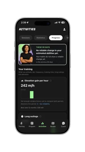 Step 4 - Analyse your progress and get coaching advice